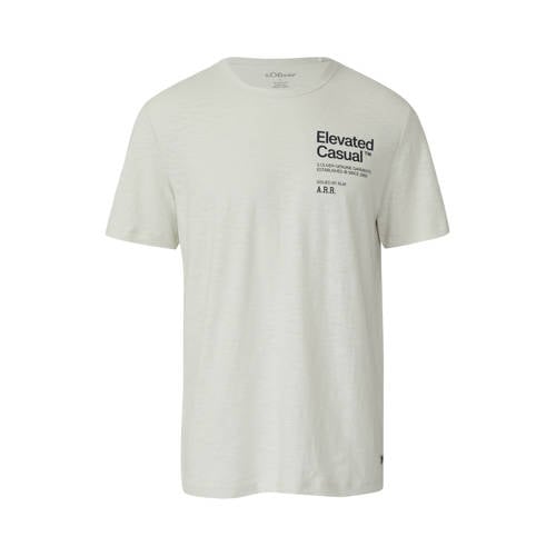 s.Oliver Rechtvallend T-shirt ecru afbeelding