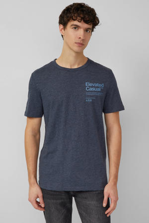regular T-shirt marineblauw