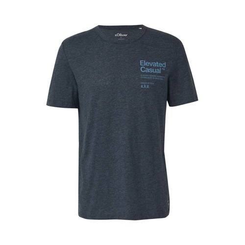 s.Oliver Rechtvallend T-shirt marineblauw afbeelding