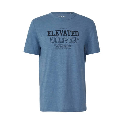 s.Oliver Rechtvallend T-shirt blauw afbeelding