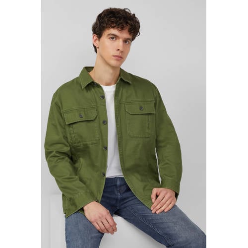 s.Oliver overshirt donkergroen afbeelding