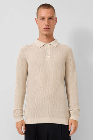 gebreide trui beige