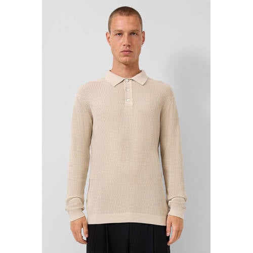 QS gebreide trui beige afbeelding