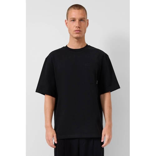 QS oversized T-shirt zwart afbeelding