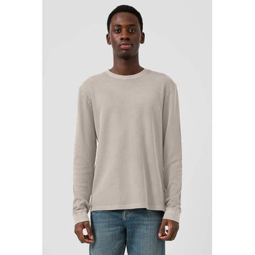 QS Rechtvallend T-shirt lichtgrijs afbeelding