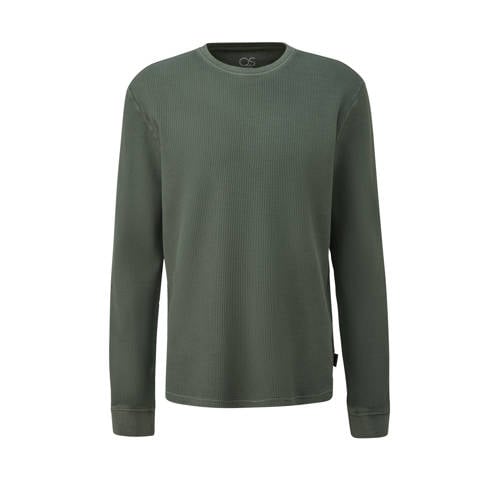 QS Rechtvallend T-shirt grijs afbeelding