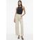 VILA Vichia high waist loose fit jeans met krijtstreep ecru