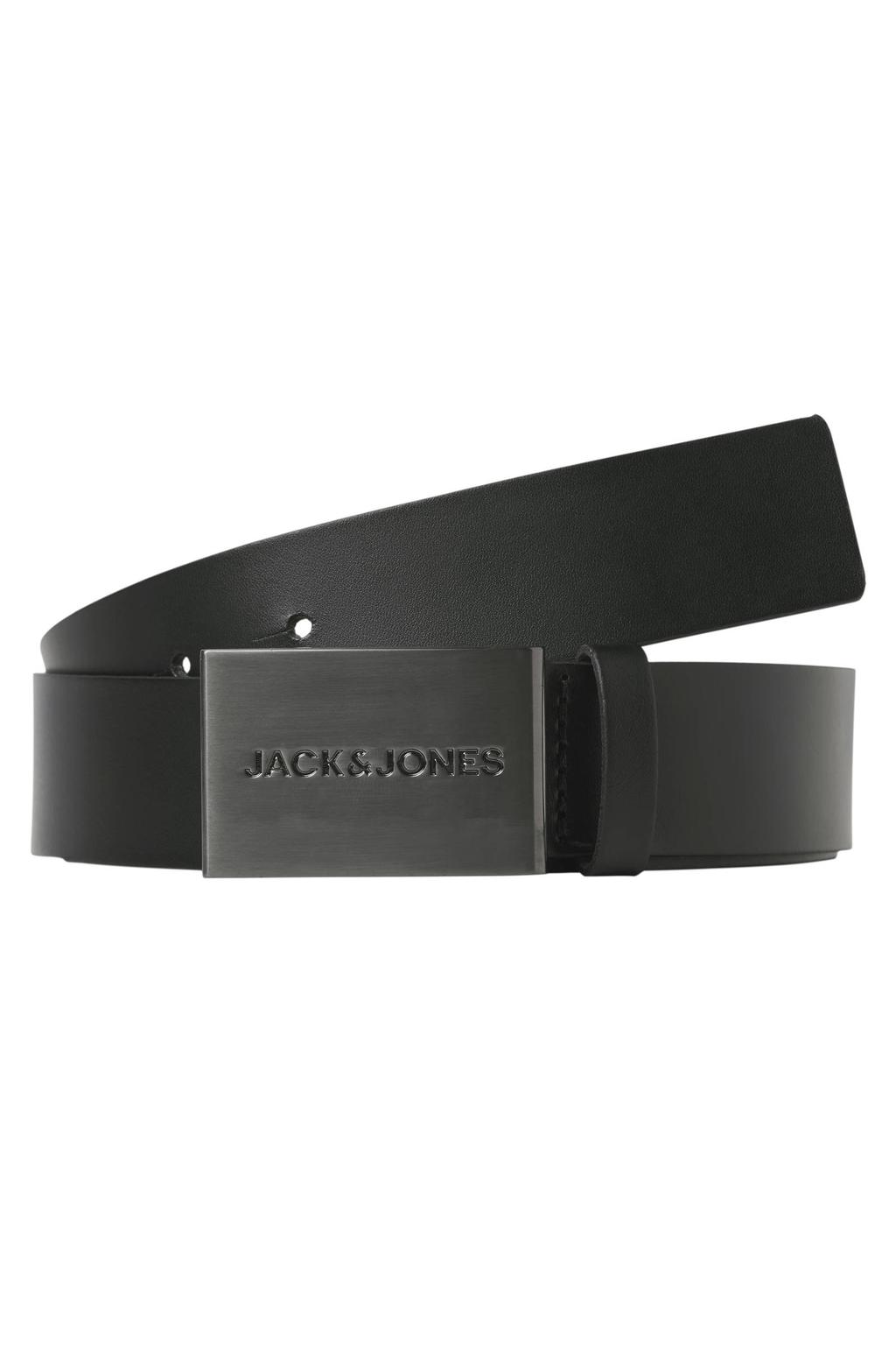 JACK & JONES leren riem JACSTRAVA zwart
