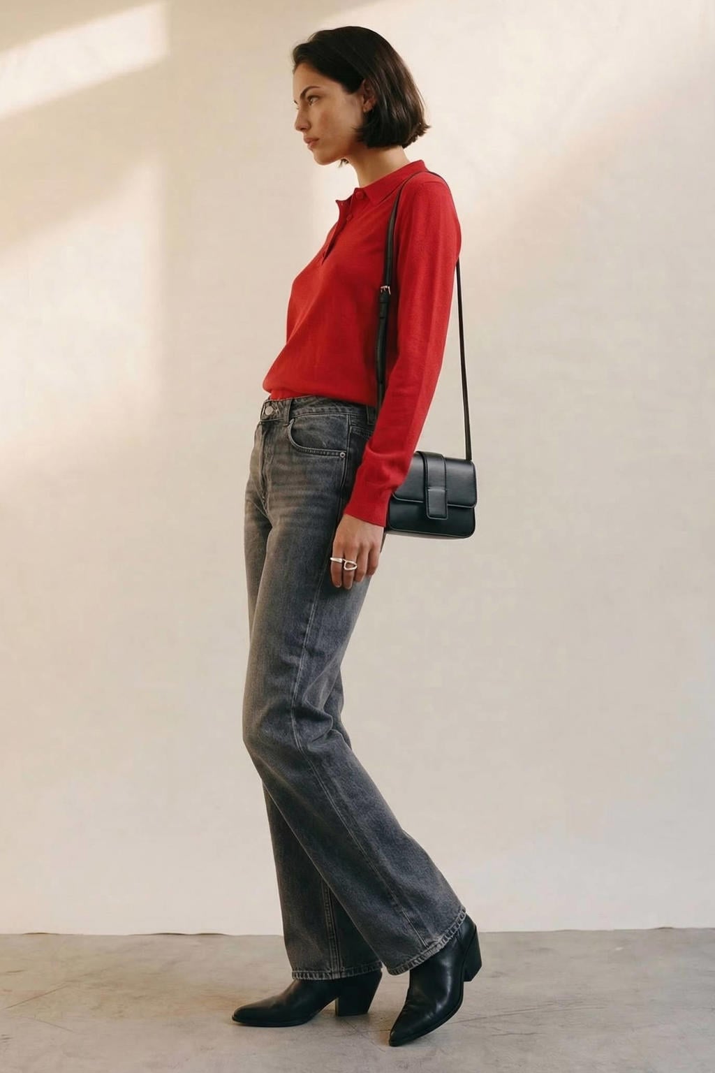 AWARE trui gebreid - rood