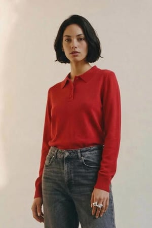 trui gebreid - rood