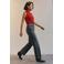 AWARE top rood gebreid