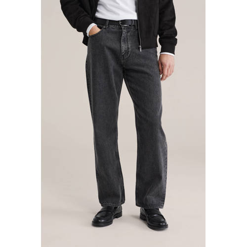 WE Fashion loose fit jeans black denim afbeelding