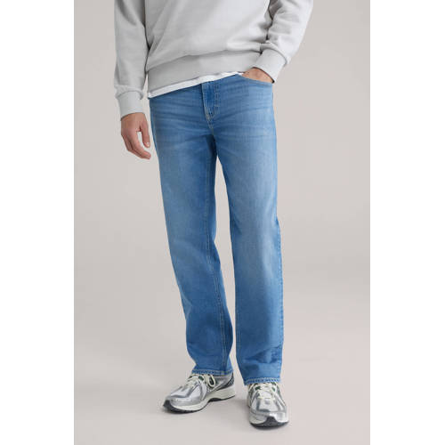 WE Fashion regular fit jeans bright blue denim afbeelding