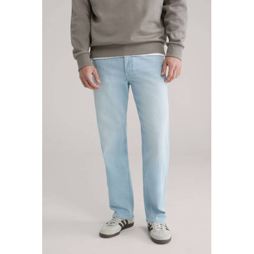 WE Fashion regular fit jeans light blue denim afbeelding