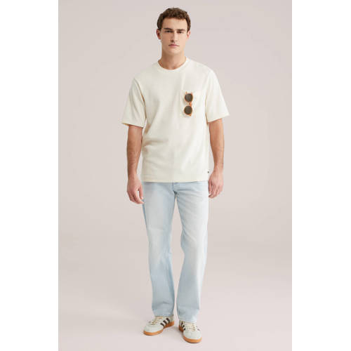 WE Fashion regular fit jeans light blue denim afbeelding