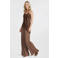 Anytime satijnen asymmetrische top bruin