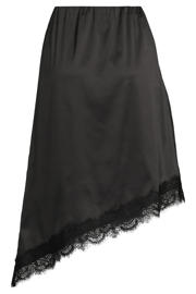 thumbnail: Anytime satijnen asymmetrische midi rok zwart
