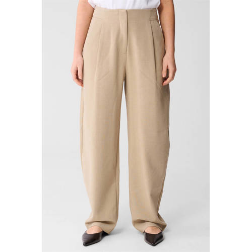 Shoeby barrel high waist pantalon ecru afbeelding