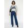 VERO MODA Vmlaura high waist straight leg jeans medium blue denim