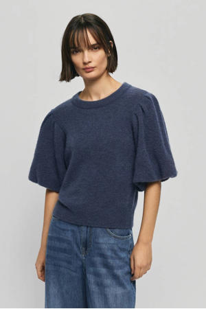 gebreide trui blauw