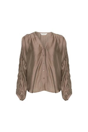 blouse bruin