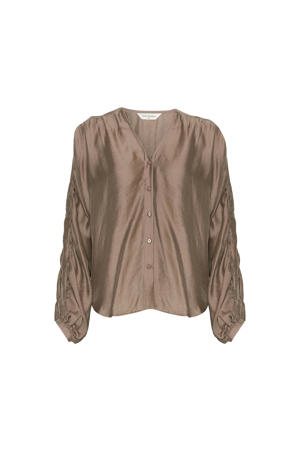 blouse bruin