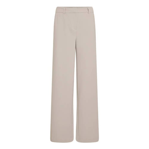 MSCH Copenhagen wide leg regular waist broek ecru afbeelding