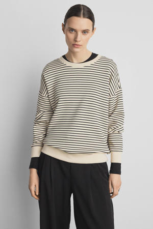 gestreepte sweater ecru