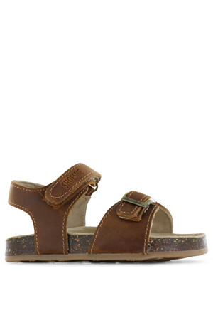 leren sandalen bruin