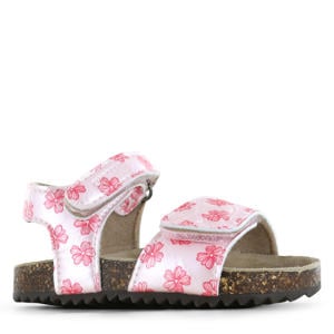 leren sandalen roze
