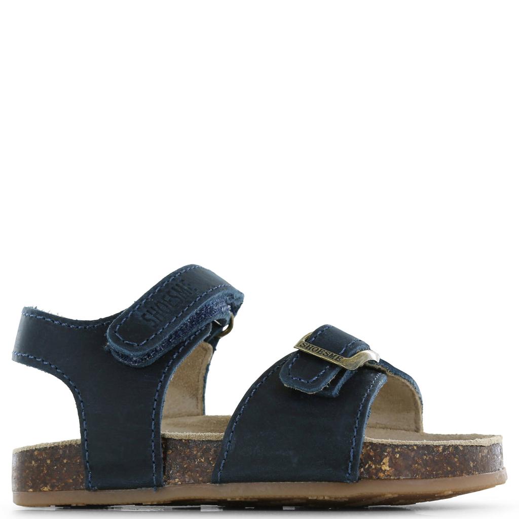 Donkerblauwe jongens Shoesme leren sandalen -