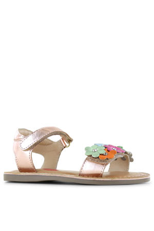 leren sandalen rosé