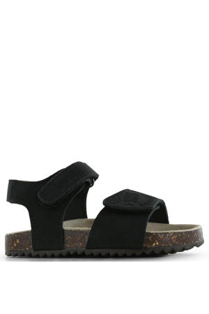 leren sandalen zwart