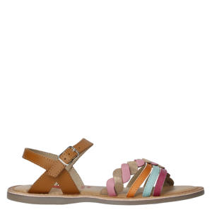 sandalen bruin / roze / blauw / oranje