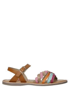 sandalen bruin / roze / blauw / oranje