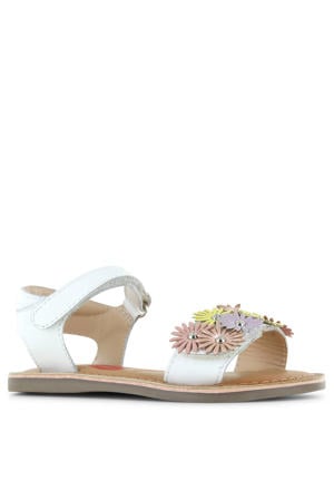 leren sandalen wit