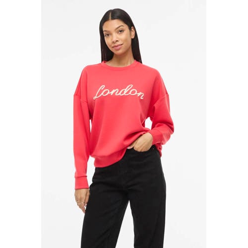 VILA sweater koraalrood afbeelding