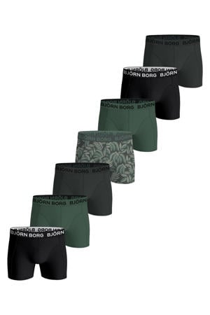 boxershort - groen /zwart (set van 7)