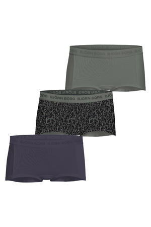 short - groen / antraciet (set van 3)