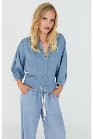 blouse blauw
