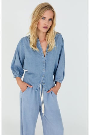 blouse blauw