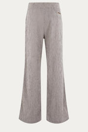 thumbnail: Moscow wide leg regular waist gestreepte pantalon zwart