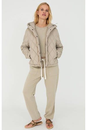 quilted beige