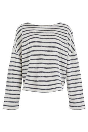 gestreepte sweater donkerblauw