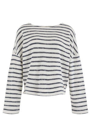 gestreepte sweater donkerblauw