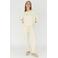 Moscow slim regular waist joggingbroek beige