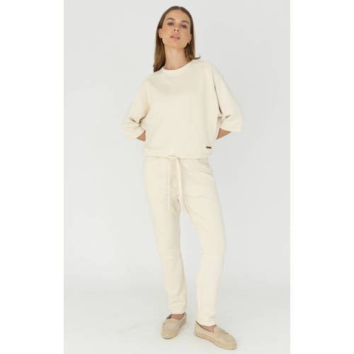 Moscow slim regular waist joggingbroek beige afbeelding