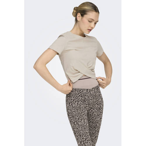 ONLY PLAY sportshirt ONPCUTE beige afbeelding