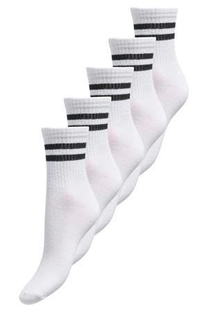 sportsokken - wit (set van 5)