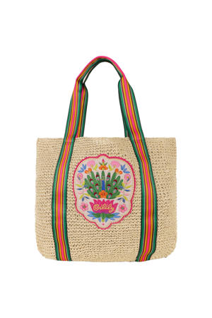 raffia shopper naturel
